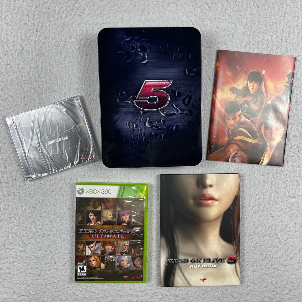 Tecmo Koei Dead‎ or Alive 5 Ultimate Xbox 360 OS Collector Edition Steelbook Art